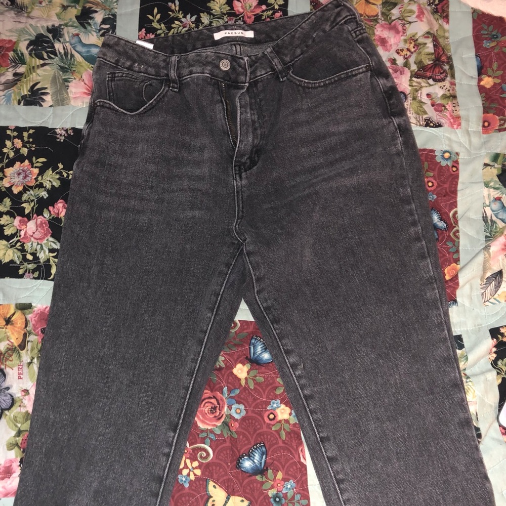 Black acid Wash Pacsun Mom Jeans